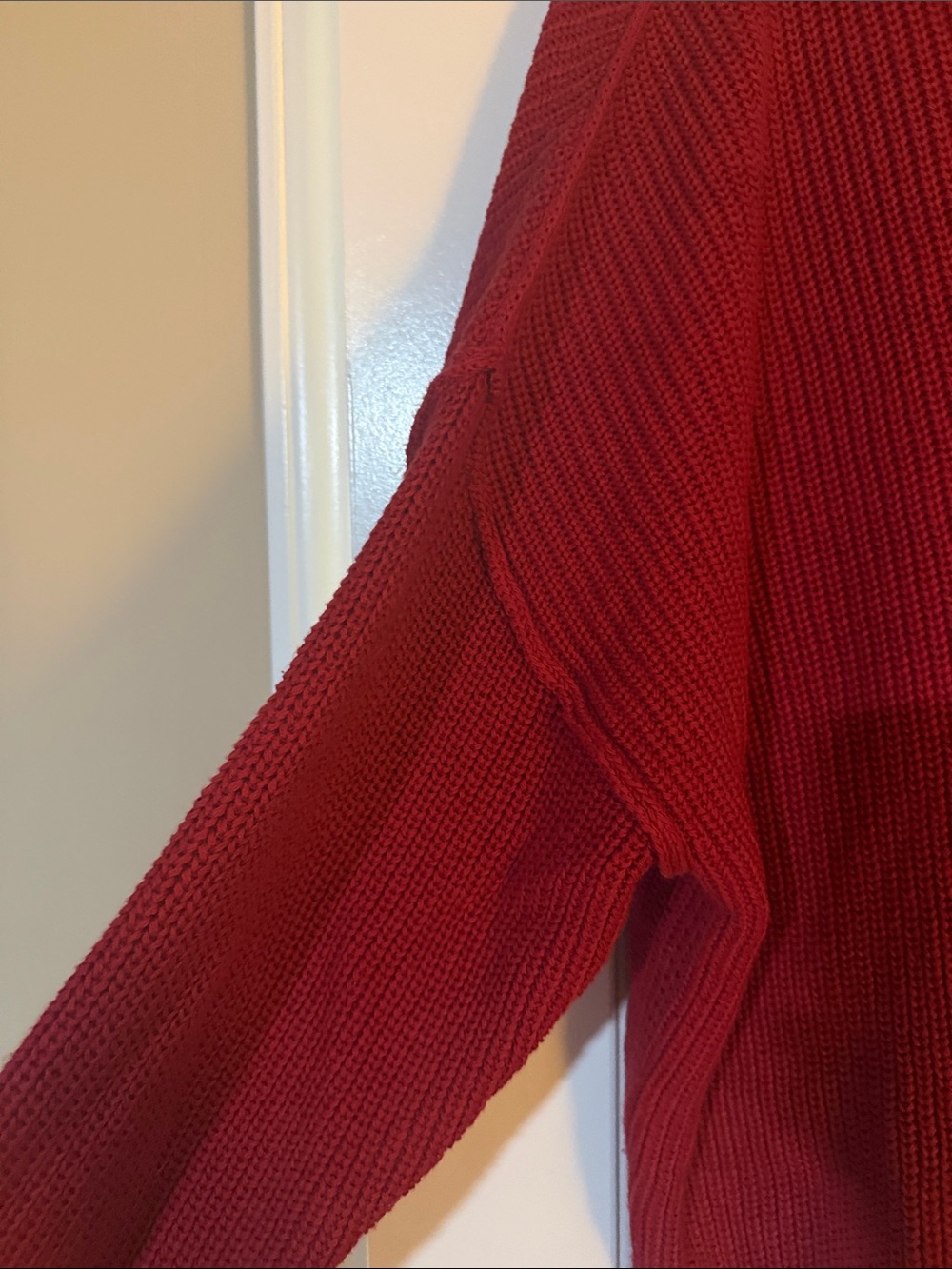 Torrid Oversized NWT Red Half-Zip Knit Sweater - Picture 5 of 6